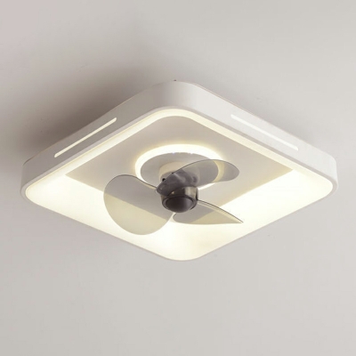 1 Light Flush Light Fixtures Modern Style Geometric Shape Metal Ceiling Mounted Light