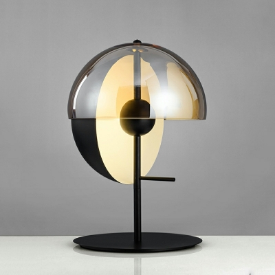 1 Light Nightstand Lights Simplistic Style Ball Shape Metal Night Table Lamps