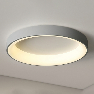 Barn Shade Flush Ceiling Light Modern Acrylic Living Room Flush Lamp