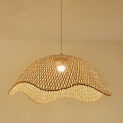 Pendant Light Kit Modern Style Bamboo Ceiling Lamps for Living Room