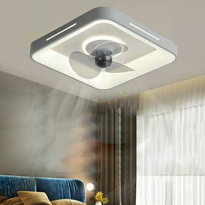 1 Light Flush Light Fixtures Modern Style Geometric Shape Metal Ceiling Mounted Light