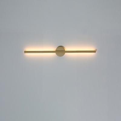 1 Light Sconce Light Minimalist Style Linear Shape Metal Wall Mounted Lamp