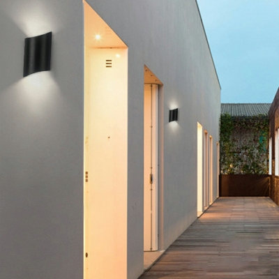 1 Light Wall Lighting Contemporary Style Geometric Shape Metal Sconce Light Fixtures