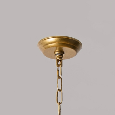 8 Light Pendant Chandelier Minimalism Style Candle Shape Metal Hanging Lamp Kit