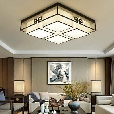 Chinese Traditional Ceiling Lamp Simple Creative Flushmount Ceiling Light for Living Room