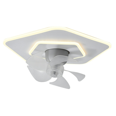 Flush Fan Light Modern Style Acrylic Semi-Flush Mount for Living Room