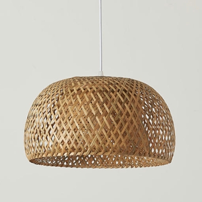 Hanging Lamps Contemporary Style Pendant Lighting Fixtures Bamboo for Bedroom