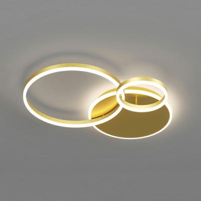 Modern Light Luxury LED Ceiling Lamp Creative Multi-layer Ring Ceiling Light Fixture