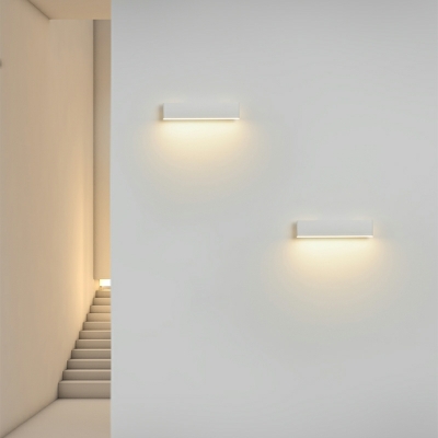 Rectangle Reading Wall Mount Lighting Minimalist Metal LED Hallway Surface Wall Sconce