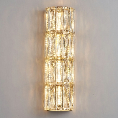 1 Light Wall Mount Light Modern Style Cylinder Shape Metal Sconce Lights