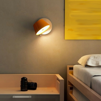Bedroom Headboard Wall Lamp Creative Revolving Reading Wall Light for Aisle Porch