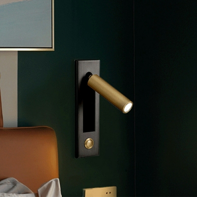 Bedside Reading Wall Lamp with Switch Modern Rotatable LED Wall Light for Hotel Apartment