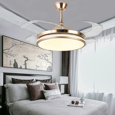 Contemporary  Led Flush Mount Flush Mount Fan Lamps Acrylic for Living Room
