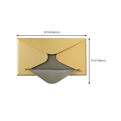 Envelope Wall Mount Lighting Light Luxury Brass LED Hallway Surface Wall Sconce