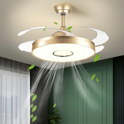 Led Flush Mount Contemporary Style Flush Mount Fan Lamps Acrylic for Living Room