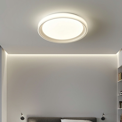 Round Flush Light Fixtures Modern Style Acrylic Flush-Mount Light Fixture for Bedroom