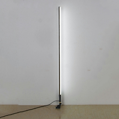1 Light RGB Standard Lamps Modern Style Metal Floor Lamps for Bedroom Living Room