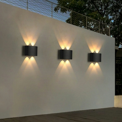 4 Light Sconce Lights Modern Style Geometric Shape Metal Wall Mounted Lamps