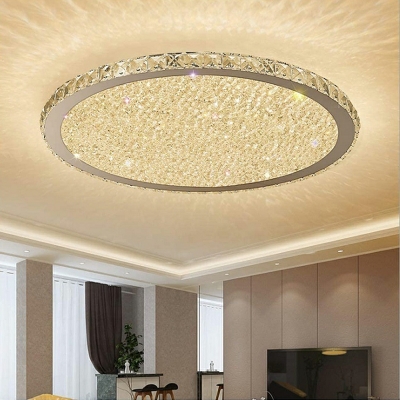 Flush Mount Ceiling Light Modern Style Flush Light Crystal for Living Room