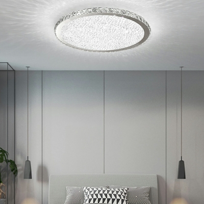 Flush Mount Ceiling Light Modern Style Flush Light Crystal for Living Room