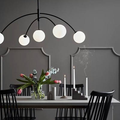 Geometrical Chandelier Post-modern Style Metal Chandelier for Living Room