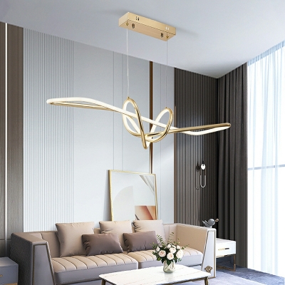 Island Light Fixtures Modern Style Island Pendant Lights Acrylic for Bedroom