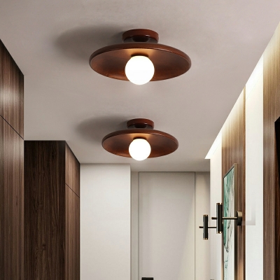 Japanese Creative Wooden Art Ceiling Lamp Modern Minimalist Porch Ceiling Lamp