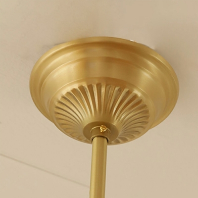 9 Light Pendant Chandelier Minimalism Style Waterfall Shape Metal Hanging Lamp Kit