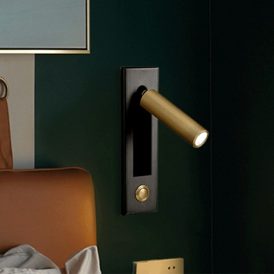 Bedside Reading Wall Lamp with Switch Modern Rotatable LED Wall Light for Hotel Apartment