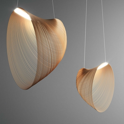 Ceiling Lamps Contemporary Style Ceiling Pendant Light Wood for Bedroom