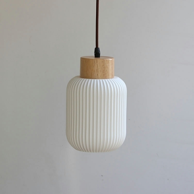 Japanese Creative Ceramic Hanging Lamp Nordic Minimalist Retro Single Pendant