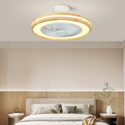 Led Flush Mount Modern Style Flush Mount Fan Lamps Acrylic for Living Room