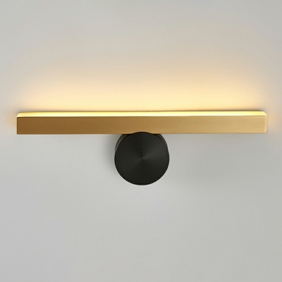 Linear Wall Light Contemporary Style Copper Bedroom Bathroom Wall Lighting Fixtures