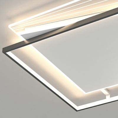 Modern Ceiling Flush Mount Light Geometrical Flush Lamp with Acrylic Shade