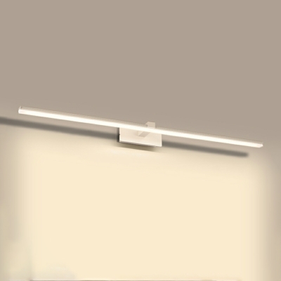 1 Light Sconce Light Contemporary Style Linear Shape Metal Wall Mounted Lamps