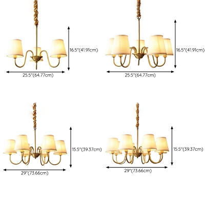 10 Light Pendant Chandelier Traditional Style Bell Shape Metal Hanging Light Kit