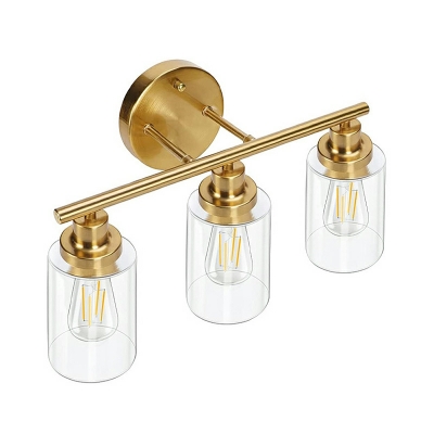 3 Light Wall Lighting Loft Style Cylinder Shape Metal Sconce Light Fixtures