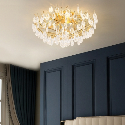 European Creative Crystal Ceiling Lamp Modern Light Luxury Ceiling Light Fixture