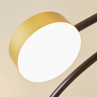 Light Luxury Flush Ceiling Light Postmodern Metal Living Room Flush Lamp in Gold