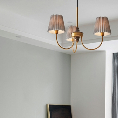 3 Light Ceiling Pendant Light Modern Style Bell Shape Metal Chandelier Lighting Fixtures