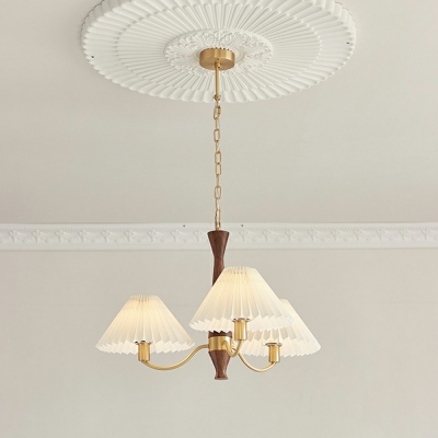 8 Light Hanging Light Fixtures Traditional Style Cone Shape Metal Chandelier Lighting