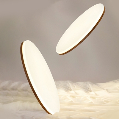 Acrylic Rectangle Flush Mount Light Contemporary LED Ceiling Flush Mount in Walnut