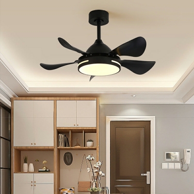 Contemporary Practical Flush Mount Fan Lamps Acrylic Shade Flushmount Fan for Bedroom