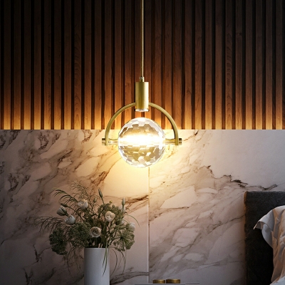 Hanging Lamps Modern Style Pendant Lighting Fixtures Glass for Bedroom