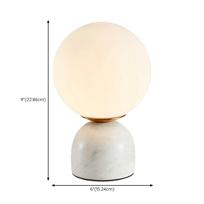 Ins Glass Table Lamp Nordic Creative Fashion Marble Modern Simple Bedroom Bedside Desk Lamp