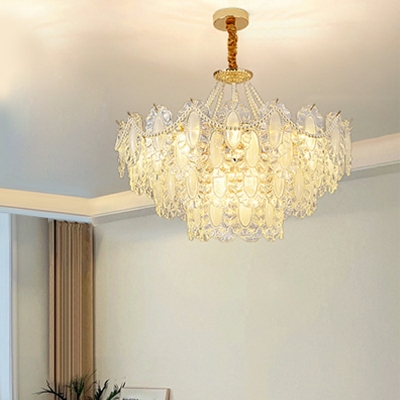 Pendant Light Traditional Style Pendant Chandelier Glass for Living Room