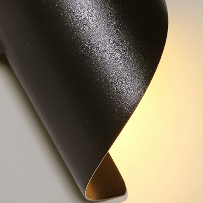 1 Light Sconce Light Simplistic Style Geometric Shape Metal Wall Mounted Lamps