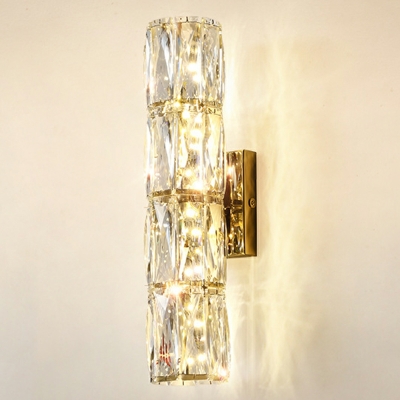 1 Light Wall Lighting Minimalism Style Cylinder Shape Metal Sconce Light Fixtures