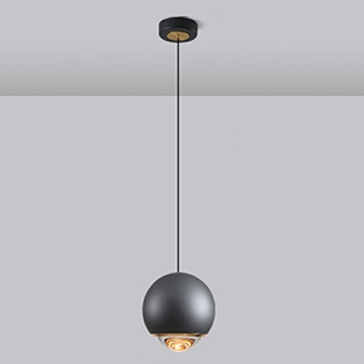Minimalist Ball Glass Single Pendant Nordic Modern Creative Aluminum Hanging Lamp