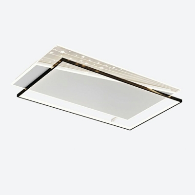 Modern Ceiling Flush Mount Light Geometrical Flush Lamp with Acrylic Shade